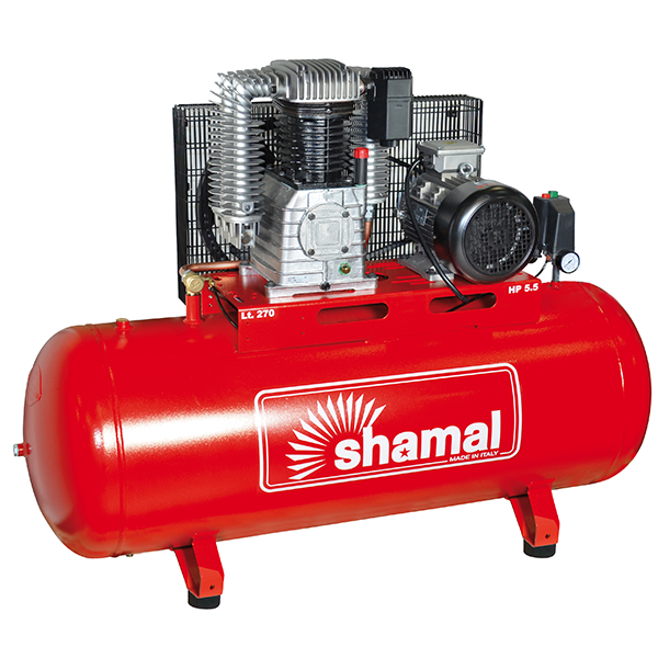 Shamal kolvkompressor HD K30 (5,5hk/11bar/270l)