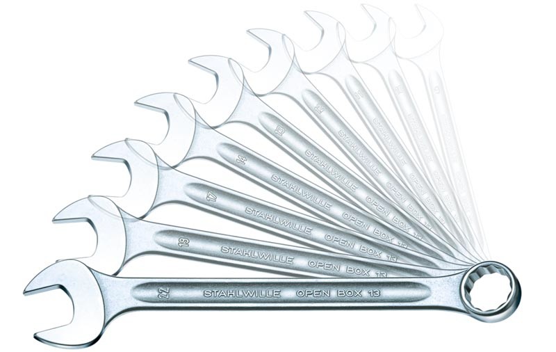 Stahlwille pu-/blocknyckelsats 7/16" - 7/8" (8 st)