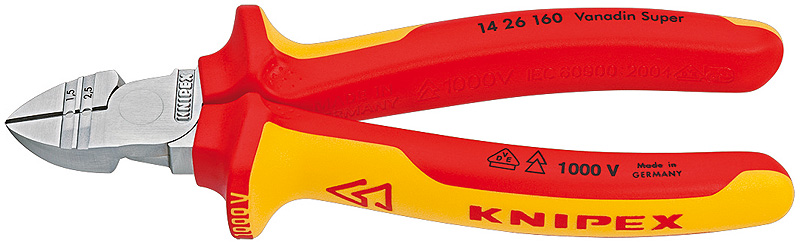 Knipex 14 26 160 - Sidavbitare med skalfunktion VDE 1000V