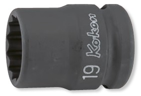 Koken 14406A 1/2" Tunnväggig krafthylsa 12pt tum