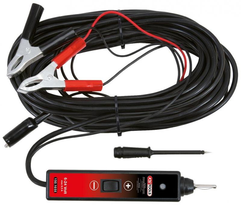 KS-Tools PowerProbe testmejsel 6-24V (25,0m kabel)