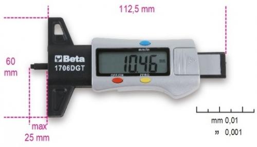 Beta 1706DGT mönsterdjupmätare digital