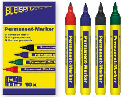Bleispitz permanent marker 1,5-3mm 10st