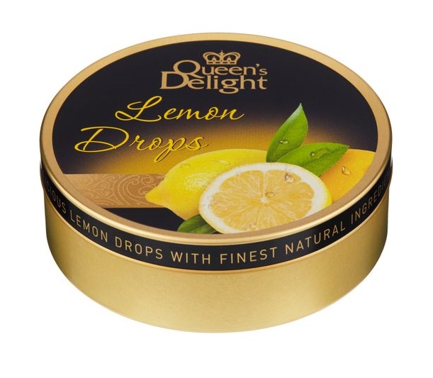 Queen's delight hÃ¥rda karameller "Lemon drops" 150g