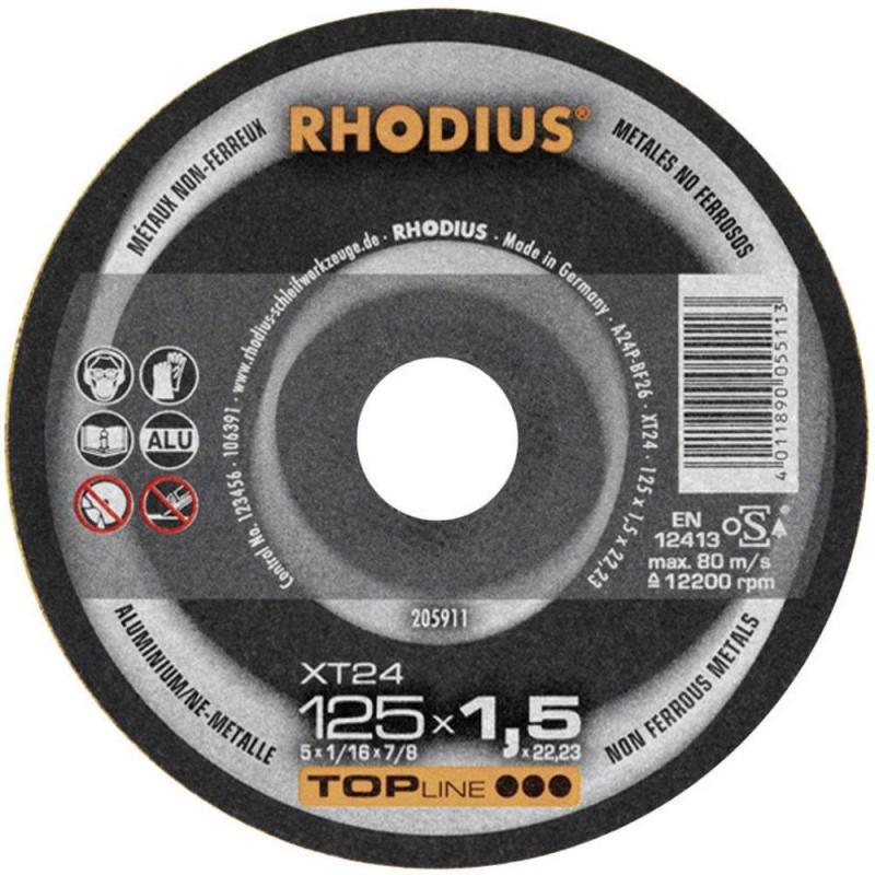 Rhodius XT24 125x1.0 kapskivor aluminium (50-pack)