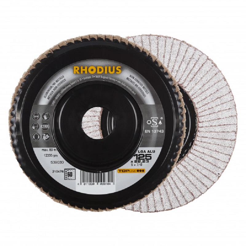 Rhodius LGA ALU slipskiva 125mm (10-pack)