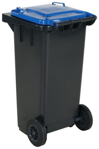 Avfallskärl 120l, blått lock