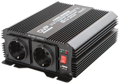 GVP inverter/omformare 12V till 230V 600W modifierad sinus