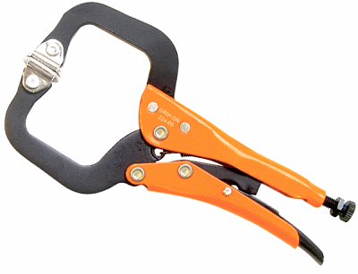 Grip-On 224 svetstång C-form ledade spännplattor