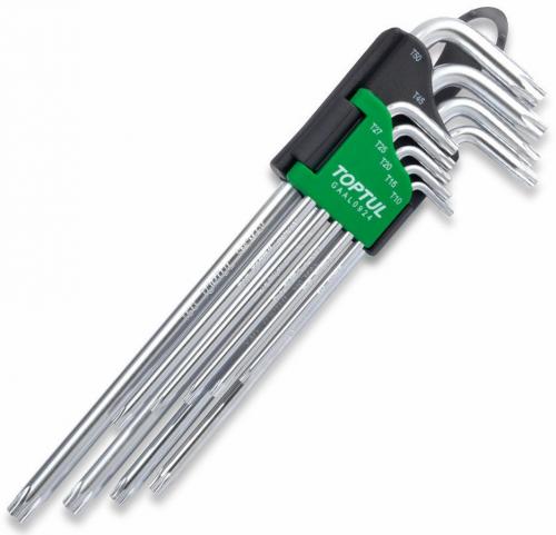 Toptul torxnyckelsats extra långa (T10-T50)