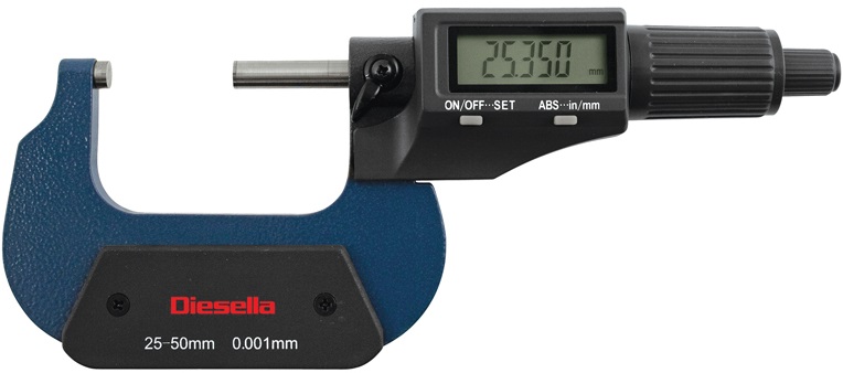 Bygelmikrometer digital DIN863 0-25mm