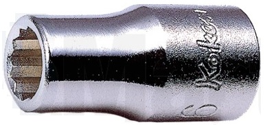 Koken 2405M 1/4" Hylsa 12pt 3-14mm