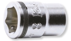 Koken 2450MS 1/4" hylsa "nut-grip" 6pt 7-14mm