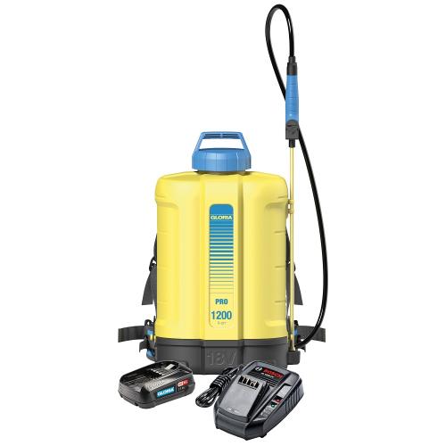 Gloria PRO 1200 Li-ion ryggspruta inkl. laddare & 1st 2,0Ah batteri