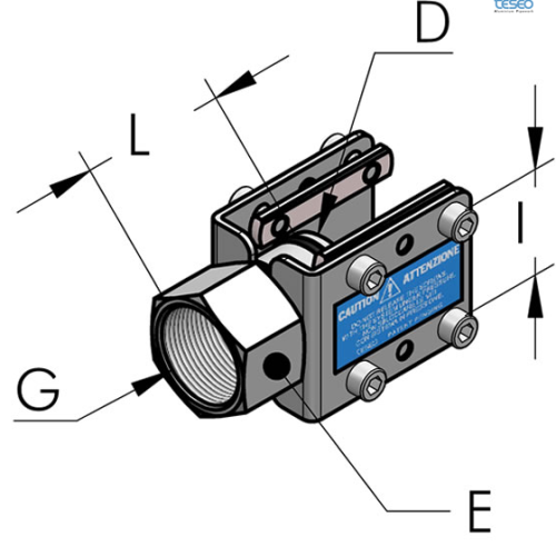 Teseo HBS32 Ansl. utv g1 1/4''