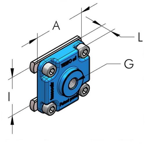 Teseo HBS Anslutningsplatta i36 inv 3/8'' BSP