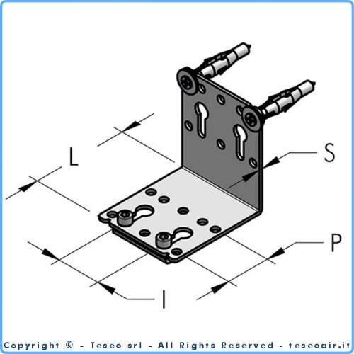 Teseo HBS Fästklammer L