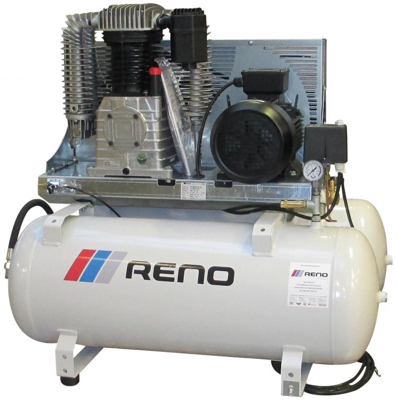 Reno â€‹industrikompressor 3-fas dubbla tankar