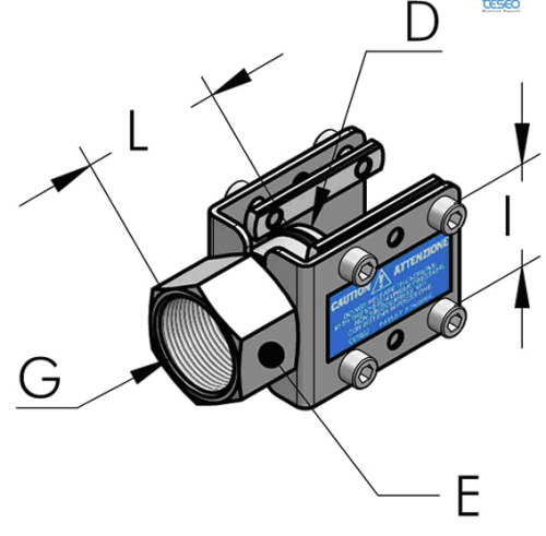 Teseo HBS50 Ansl. inv g1 1/2''BSP
