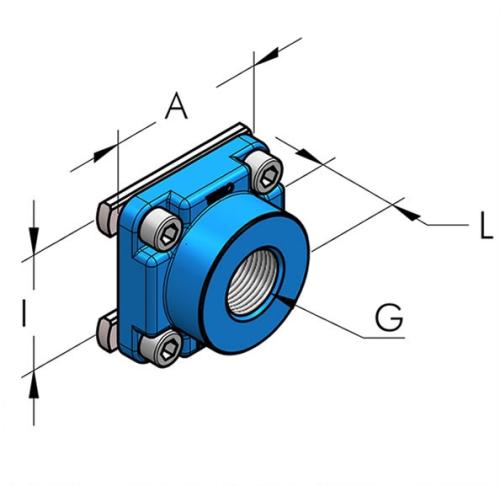 Teseo HBS Anslutningsplatta i36 inv g1/2"BSP