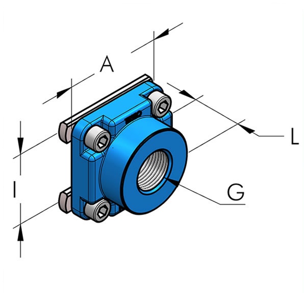 Teseo HBS Anslutningsplatta i36 inv g3/4''BSP