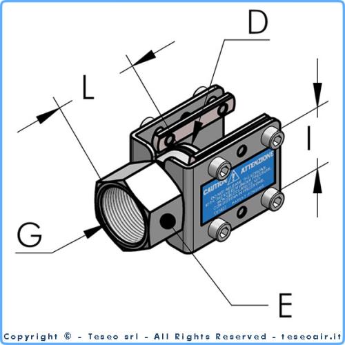 Teseo HBS80 Ansl. inv g2"BSP