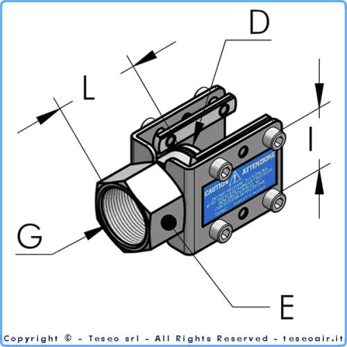 Teseo HBS110 Ansl. inv g 2 1/2''BSP