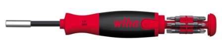 Wiha LiftUp bitsskruvmejsel med 12st bits