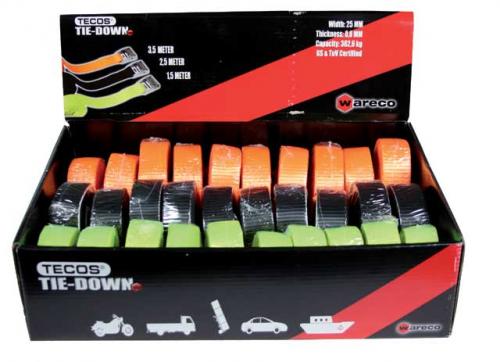 Tecos spännband 1,5/2,5/3,5m 30st
