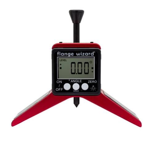 Flange Wizard Digital Centerhuvud 4x90° för 3"+ rör med magnet