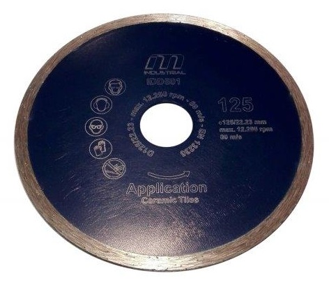 Industrial diamantkapklinga 125x22,23mm kakel/klinker