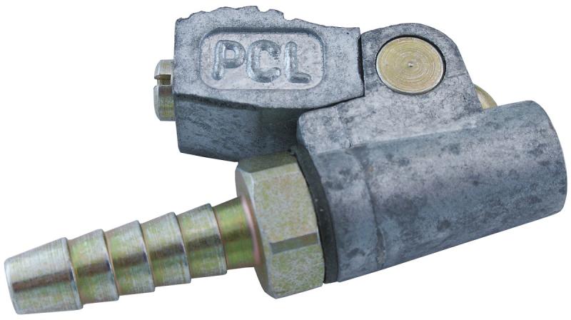 PCL pumpnippel bilventil, friblåsande, med slangsockel 8mm