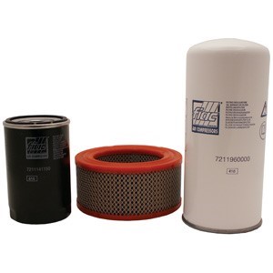 Filtersats med luftfilter, oljefilter & separatorfilter (TK 7, TKD 15hk)