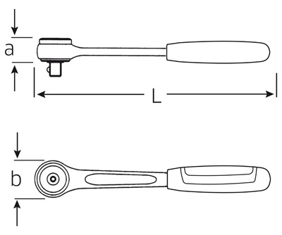 Stahlwille 415SG-QRN 11111030 Cliquet Réversible 1/4" (6,3 Mm) Avec QuickRelease