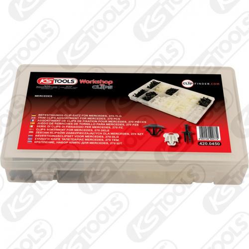 Snabblås, klämmor, nitar för mercedes 270st