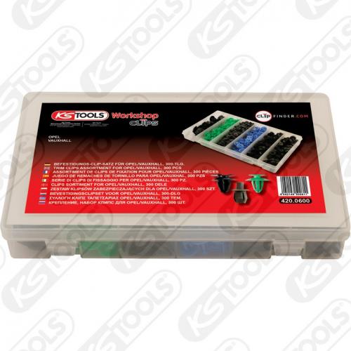 Snabblås, klämmor, nitar för Opel/Vauxhall 300st