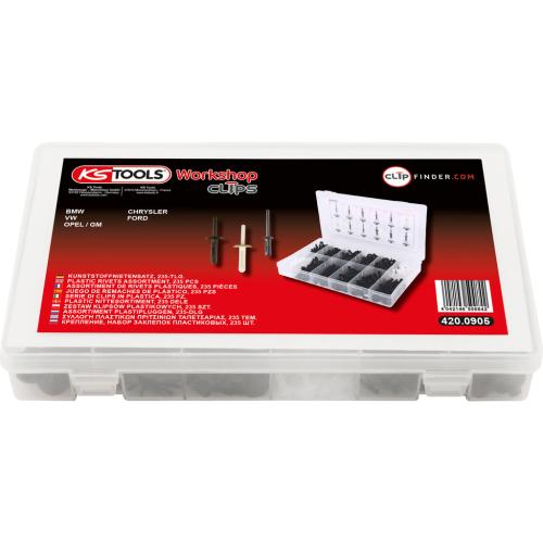 KS-Tools sortimentlåda plastnitar 235st