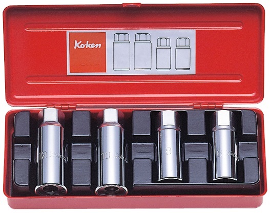 Koken 4211A Pinnbultsutdragare sats 1/4-1/2" (4st)