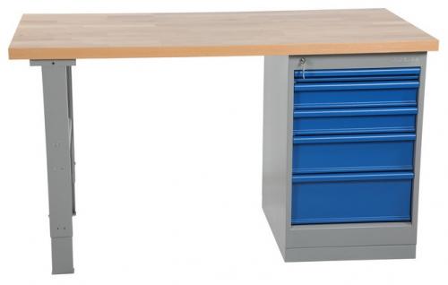 Bord m hurts 5 låd. 1600mm, Ek