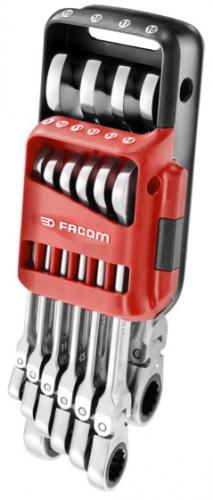 Facom 467BF.JP10 - Ringspärrnyckelsats anti-slip ledad