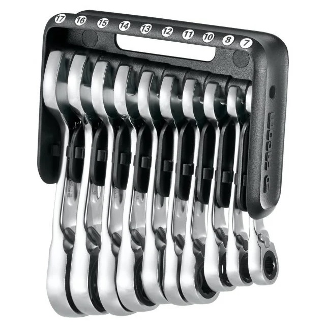 Facom 467BS.JP10 Ringspärrnyckelsats Stubby 10st
