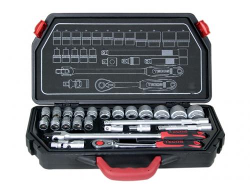 Tecos T-4224M - 1/2" Hylsnyckelsats