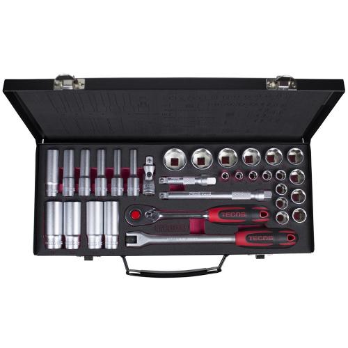 Tecos T-1039M Hylsnyckelsats 3/8" (M3,5-M16)