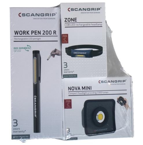 Scangrip arbets-, fick-, pannlampspaket PRO Nr.2! KAMPANJ
