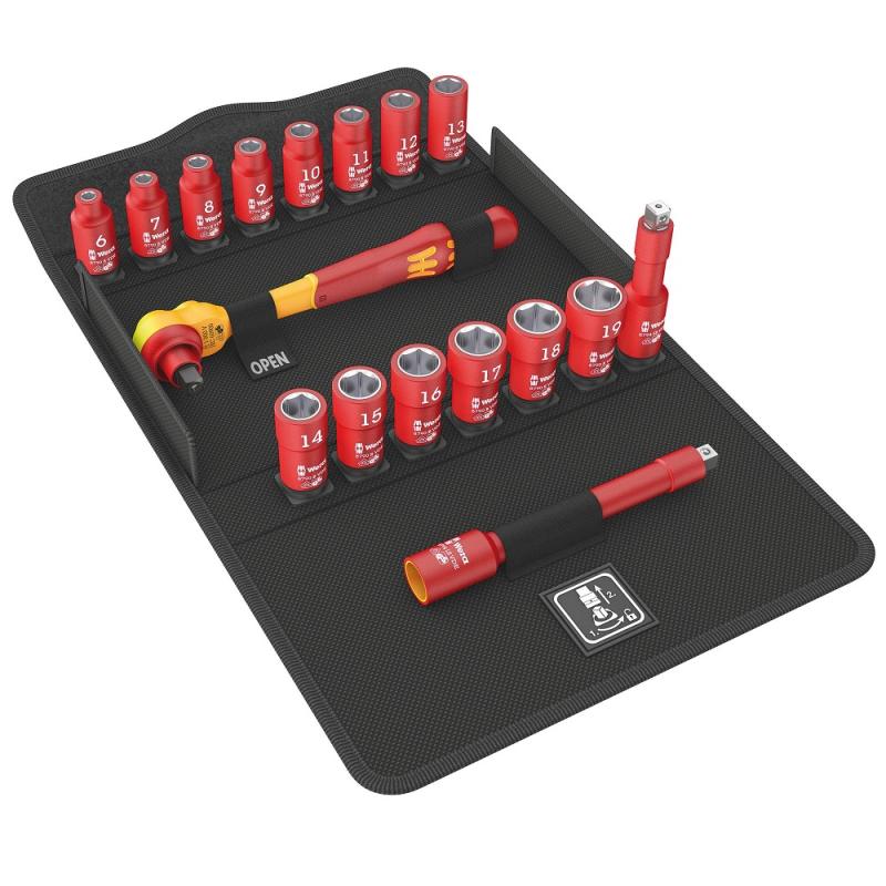 Wera 8100 SB Zyklop 3/8" Hylsnyckelsats VDE