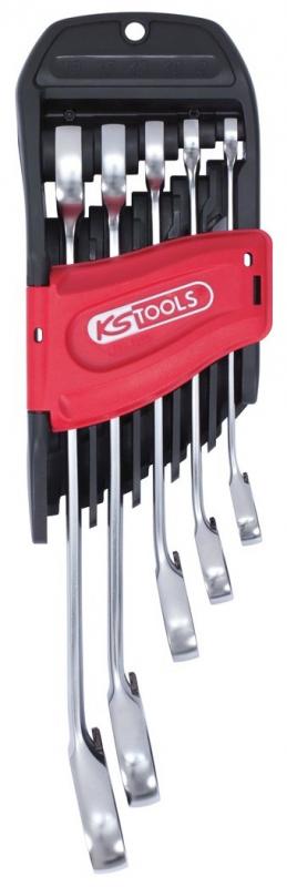 KS-Tools ringspärrnycklar med dubbel spärrfunktion 8-19mm sats