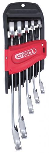 KS-Tools ringspärrnycklar med dubbel spärrfunktion 8-19mm sats