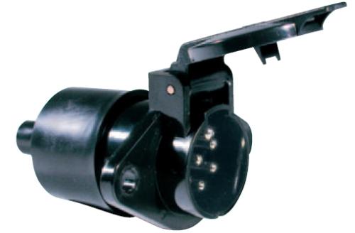 KONTAKTDOSA PLAST 7 POL 24V ISO 1185, SKRUVANSLUTNING