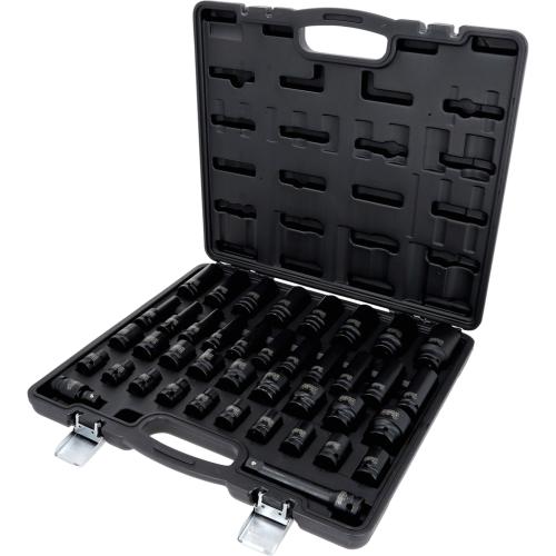 KS-Tools 1/2" krafthylssats långa/korta 6pt 9-30mm