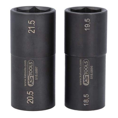 KS-Tools 1/2" Hjulhylssats 18,5/19,5/20,5/21,5mm